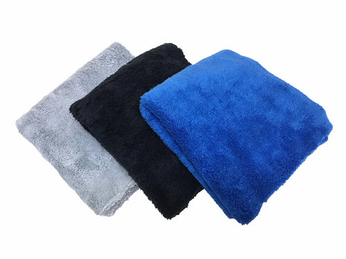 One Dozen 16”x16” Edgeless 500GSM Premium Plush Microfiber Towels