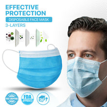 Load image into Gallery viewer, 3 Ply 50 Pack Disposable Surgical Face Mask